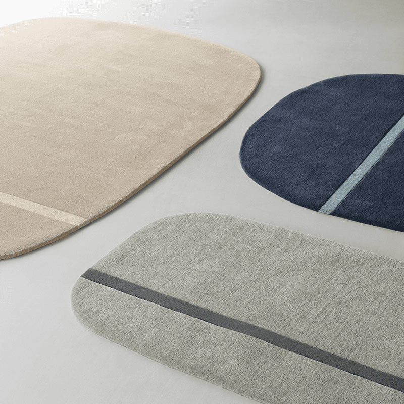 Oona Rug, L140 x W140cm, Blue