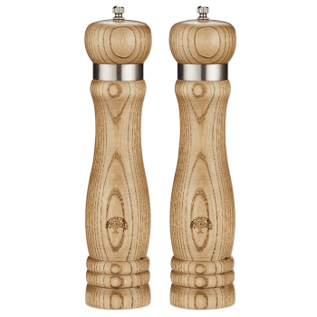 Image showing the Hoxton Vintage Salt & Pepper Mill Set, Ash product.