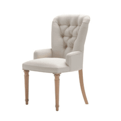 Image showing the Sinclair, Dining Chair, Taupe Brushed Linen Cotton, Taupe product.
