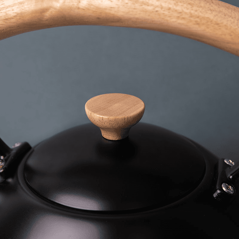 Whistling Kettle Wood Handle, 2.5L, Black