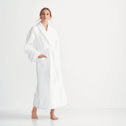 Image showing the Classic Cotton Bath robe, medium, White product.