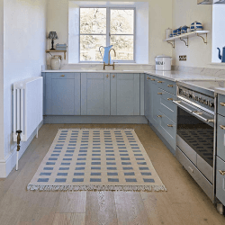 Image showing the Faro Rug, 150 x 90, Sky product.