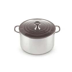 Image showing the Signature Uncoated Stockpot with lid, 28cm, Stainless Steel product.