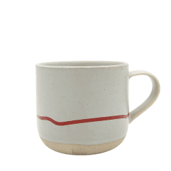 Image showing the Studio Mug, 350ml, Pebble & Red product.