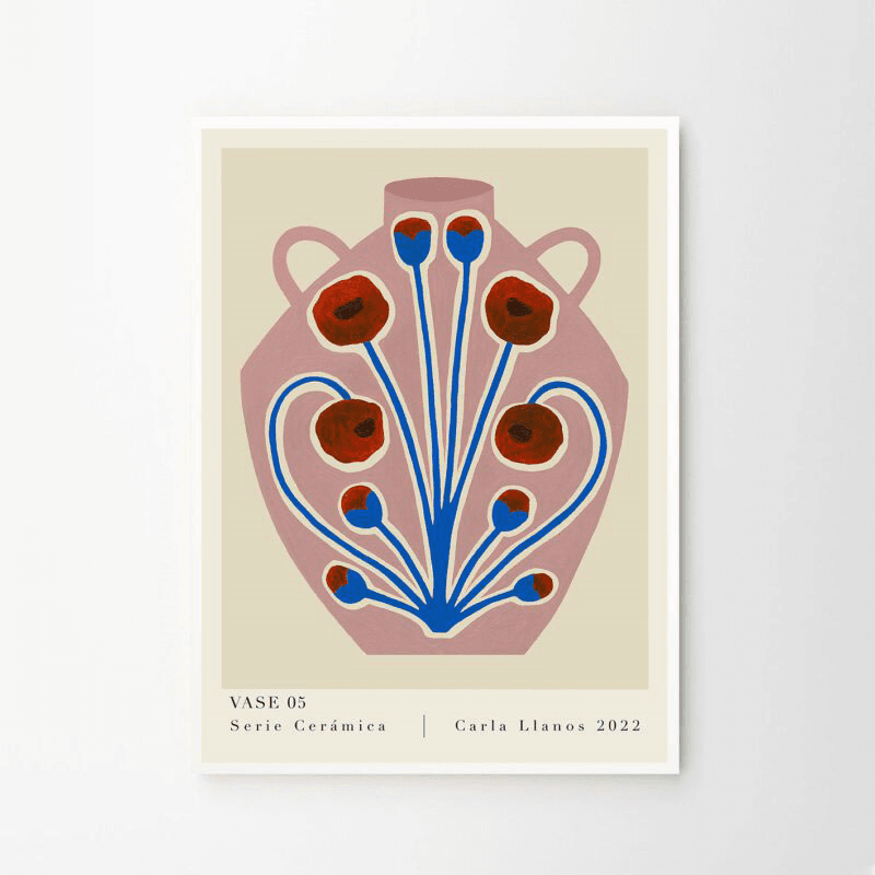 Carla Llanos Vase 05 Print, 50 x 70cm