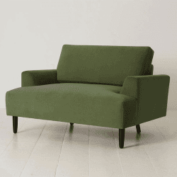 Image showing the Model 05 Velvet Love Seat, Vine product.