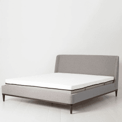 Image showing the Bed 02 Linen Super King Size Frame, Natural product.
