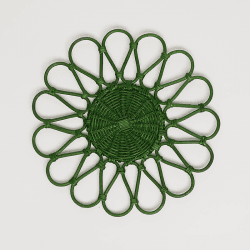 Image showing the Gaia Set of 4 Placemats, D33cm, Green product.