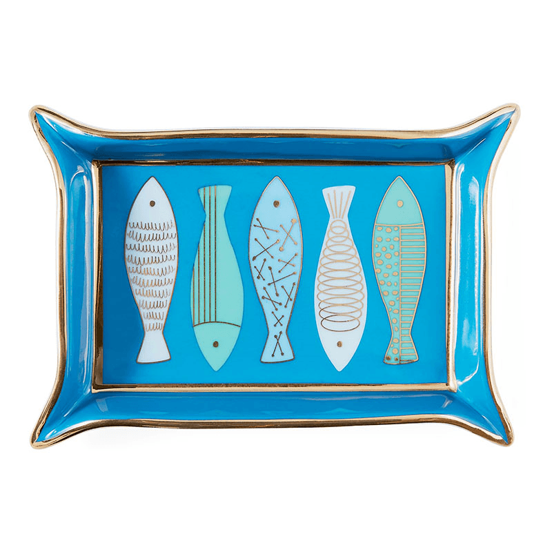 Fish Valet Tray, 18 x 12cm, Blue