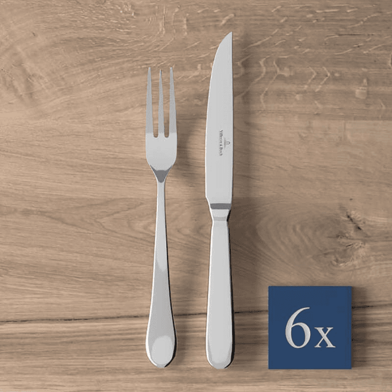 Oscar 12 Piece Steak Cutlery Set, Stainless Steel