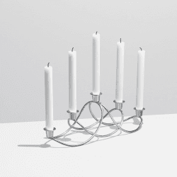 Image showing the Harmony Candleholder, Stainless Steel product.