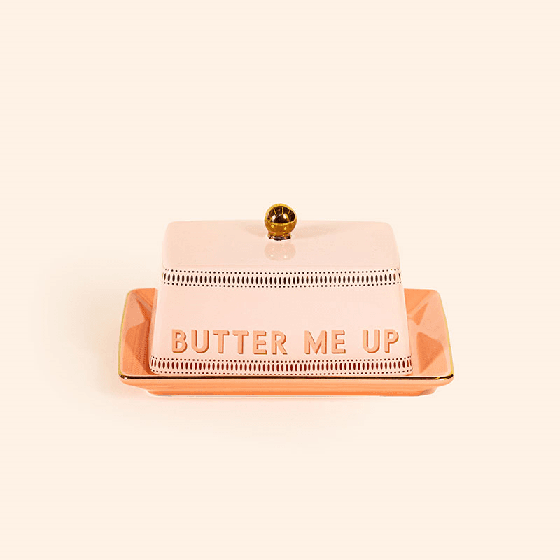 Slogan Butter Dish, Multi