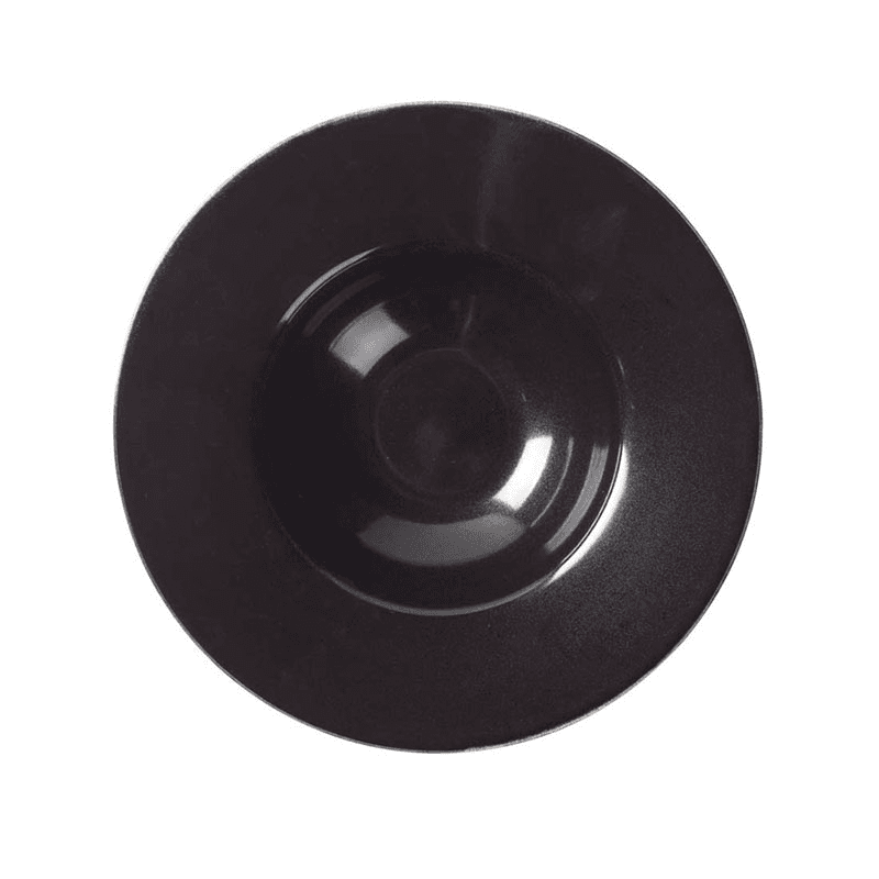 Nordic Coal Deep Pasta Plate, D29cm, Black