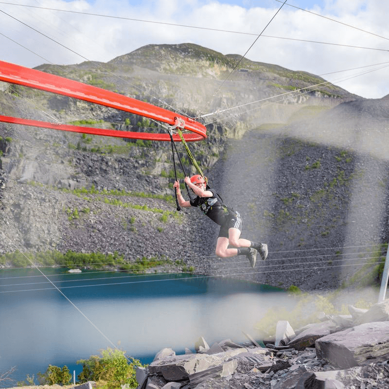 Aero Explorer Zip Line Rollercoaster for Two at Zip World