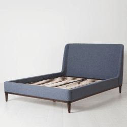 Image showing the Bed 02 Linen Double Frame, Midnight product.
