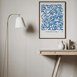 Image showing the Comfort Acoustic Panel, 57 x 80cm, Blue product.