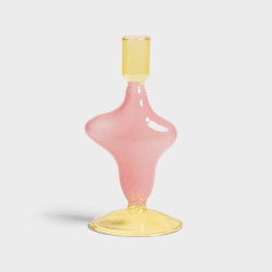 Image showing the Flux Candle holder, 17 x 8 cm, pink product.