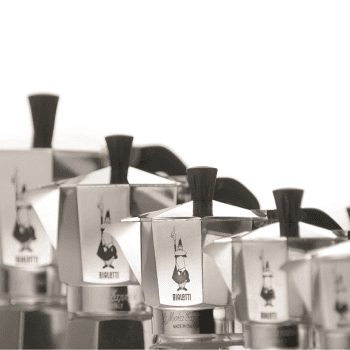 Image showing the Moka Express Aluminium stovetop coffee maker, 6 cup, Silver product.