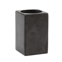 Image showing the Hammam Toothbrush holder, 9.5 x 9.5 x 39cm, Dark grey product.