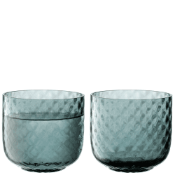 Image showing the Dapple Tumblers Set of 2, 330ml, Water Blue product.