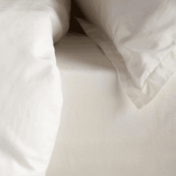 Image showing the Super Soft Cotton Fitted Sheet, Super King, Cream product.