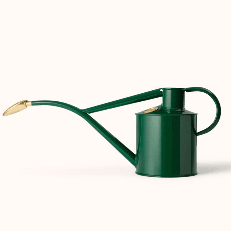 The Rowley Ripple & Smethwick Spritzer Watering Can & Sprayer Gift Set, 1L, Green/Brass