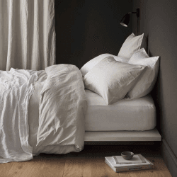 Image showing the Relaxed Cotton Super King Duvet Cover, Clay product.