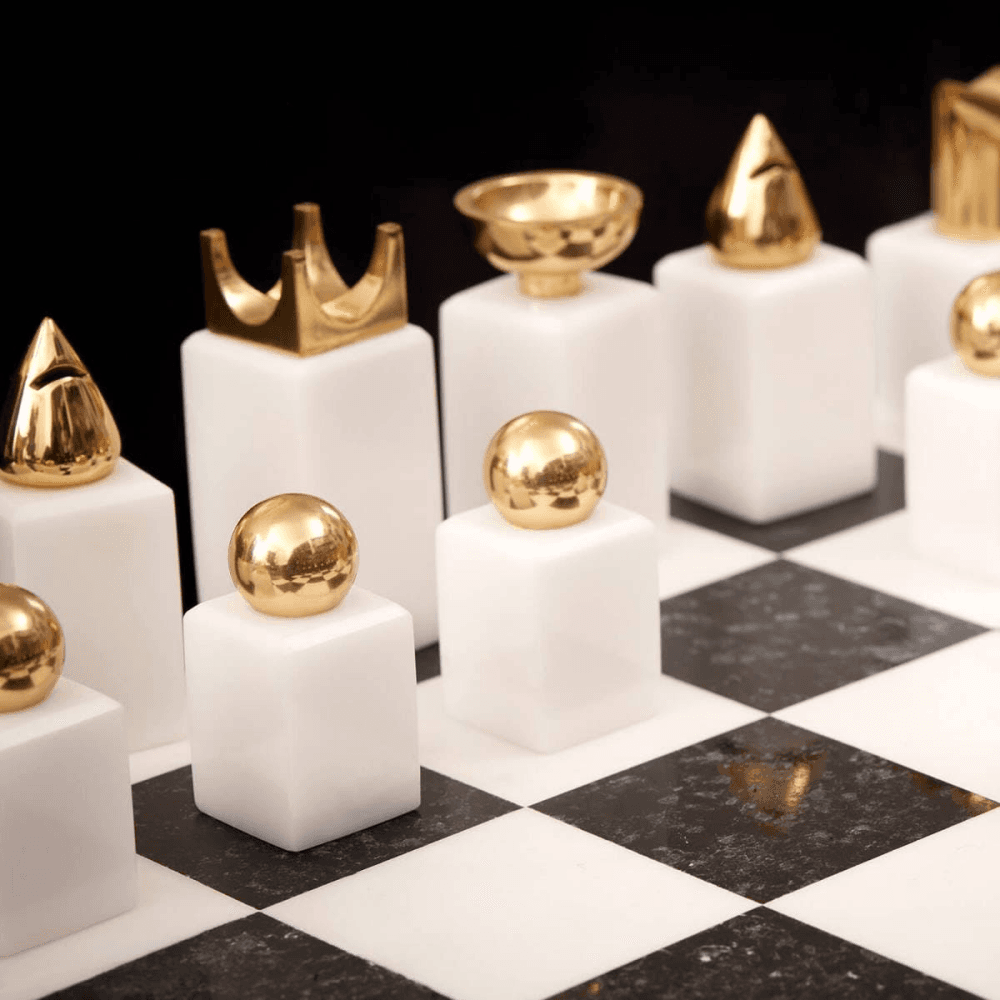 Games Chess set, 41 x 41 x 6cm, Black & White