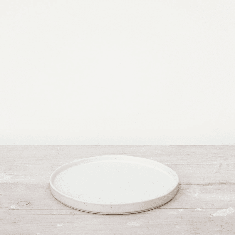 Kivi Side Plate, D21cm, White