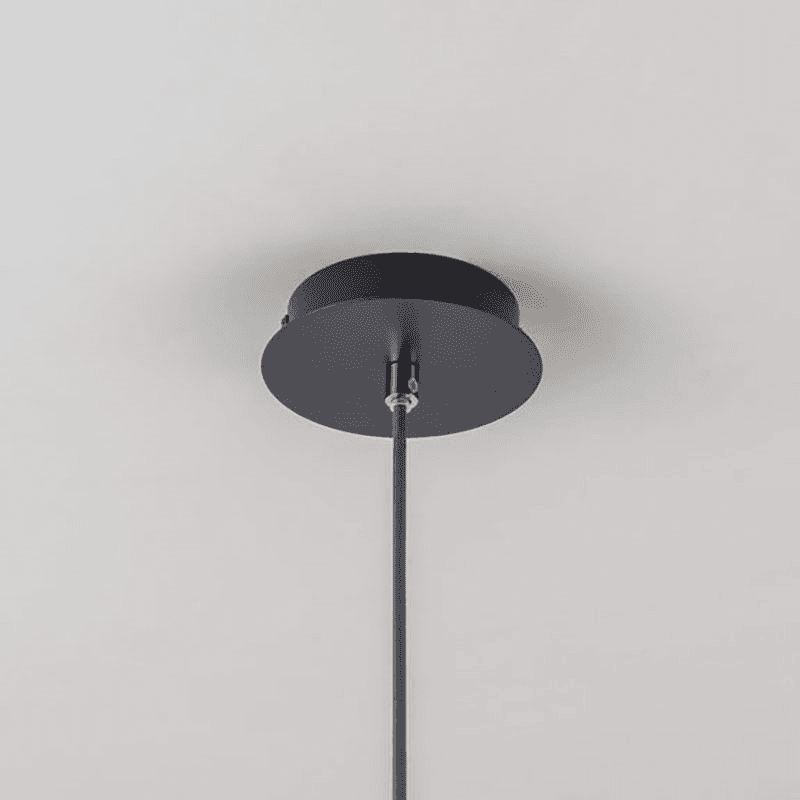 Cone Pendant Light, H189cm, Charcoal