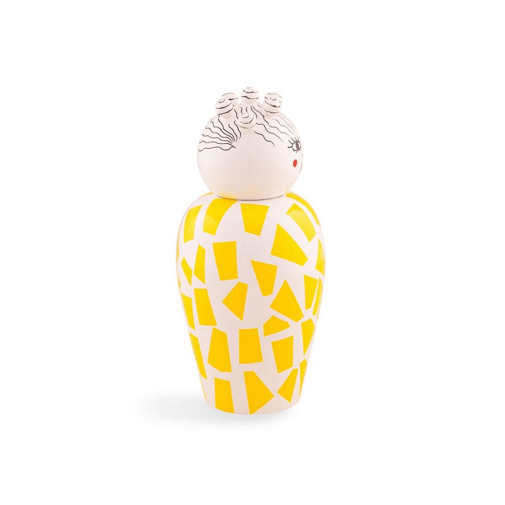 Canopie, Vase with Lid, Yellow