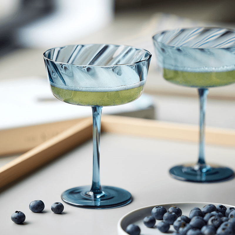 Vienna Set of 4 Champagne Bowls, 300ml, Blue