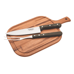 Image showing the Barbecue Set, Rounded Board, 3 Piece product.