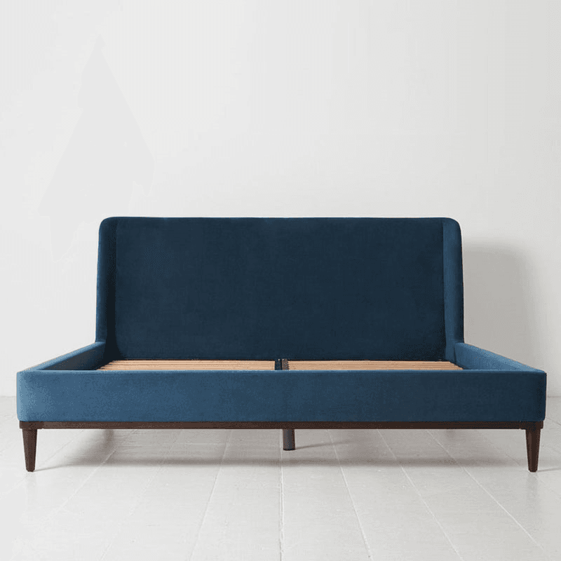 Bed 02 Velvet Super King Size Frame, Teal