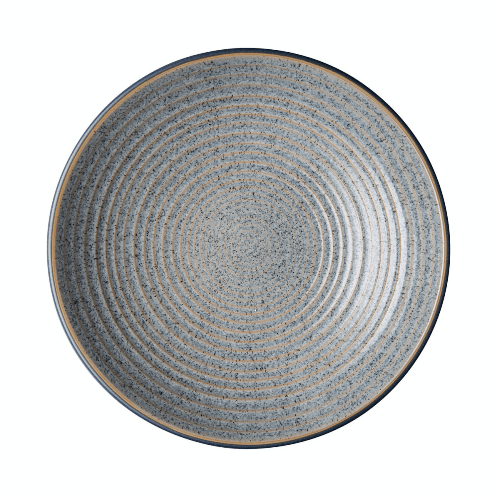 Studio Grey Medium ridged bowl, 25.5 x 5cm, Granite