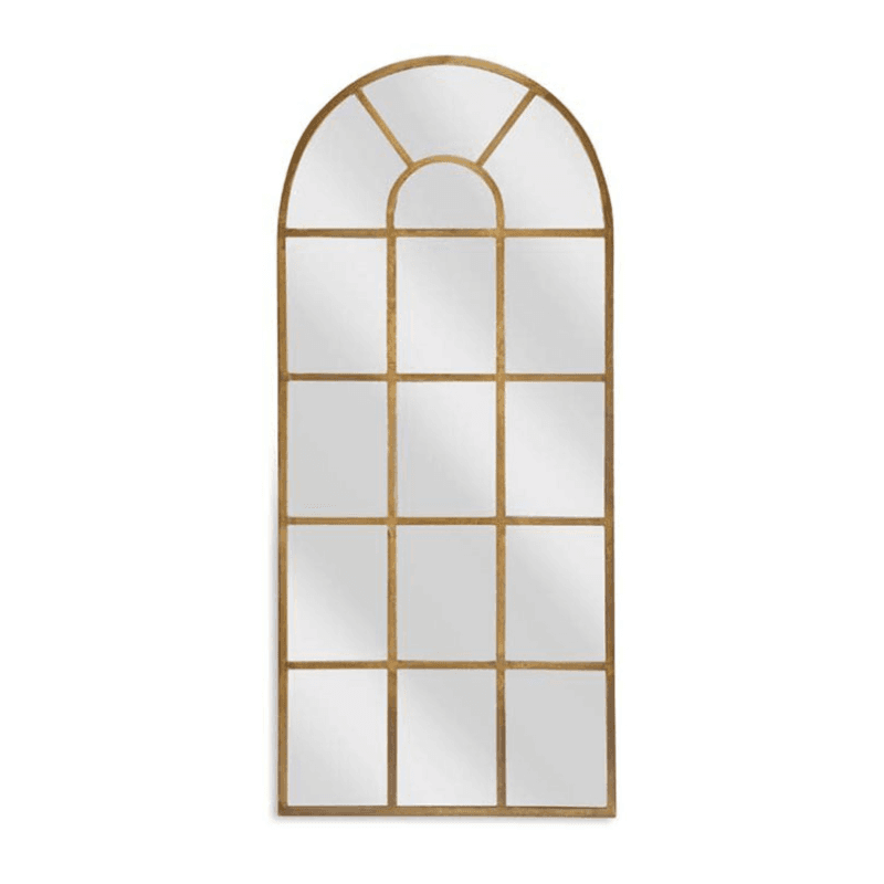 Imoma Full Length Arch Mirror, H180 x W80cm, Brass