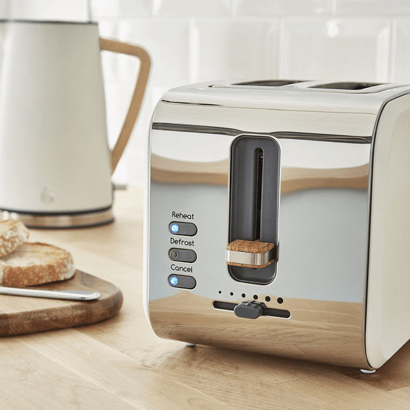 Nordic 2-Slice Toaster, Cotton White, White