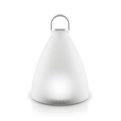 Image showing the Sunlight Bell Solar Lamp, H21cm, White/Silver product.