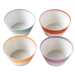 Image showing the 1815 Brights Set of 4 cereal bowls, 15cm, Mixed Colours product.