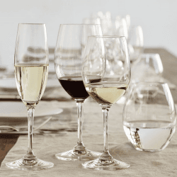 Image showing the Vinum Pair of cuvee prestige Champagne flutes, H21.8 x D6.2cm - 23cl product.