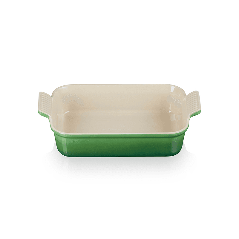 Stoneware Heritage Rectangular Dish, 32cm, Bamboo Green