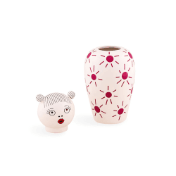 Image showing the Canopie, Vase with Lid, Pink product.