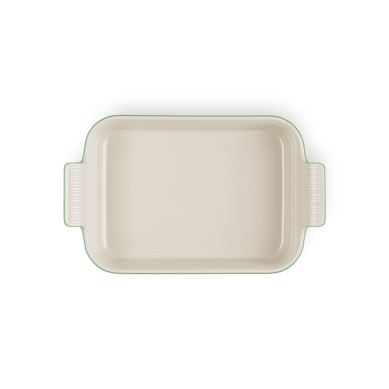 Stoneware Heritage Rectangular Dish, 26cm, Bamboo Green