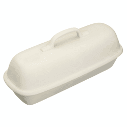 Image showing the Rectangular stoneware bread baking cloche product.