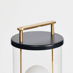 Image showing the The Muse Portable Lamp, 125 x 135 x 338mm, Hackles Black product.