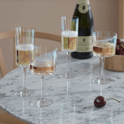 Image showing the Iridescence Set of 2 Champagne Flutes, 210ml, Mother of Pearl product.