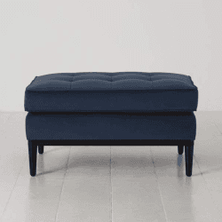 Image showing the Model 02 Velvet Ottoman, Teal product.