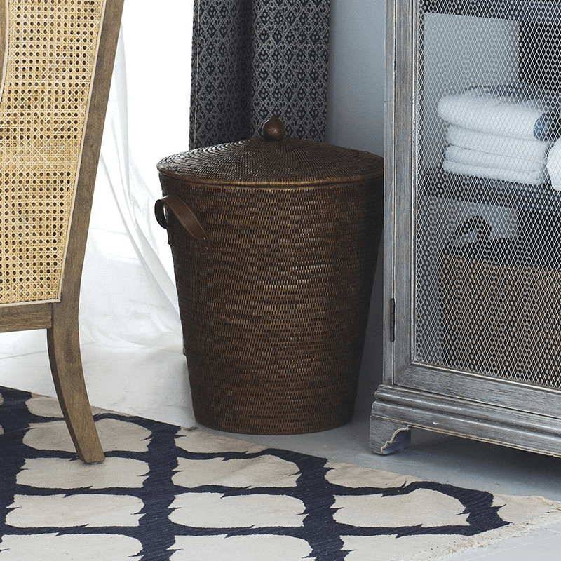 Levant Laundry basket, H55 x D45cm, Rattan