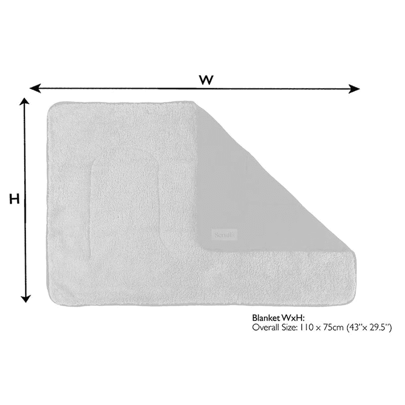Snuggle Pet Blanket, 110 x 72.5cm, Sage Green