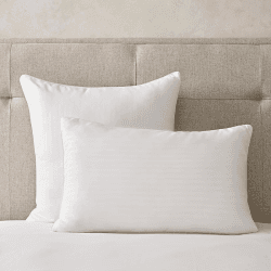 Image showing the Essential Down Alternative Standard Pillow, Firm Support, White product.